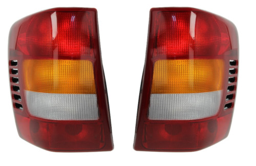 Feu arrière Jeep Grand Cherokee 1998-2005 gauche et droite en plastique ABS rouge