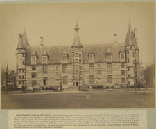 France, Ducal Castle in Nevers Vintage Albumen Print Albumen Print 16x2