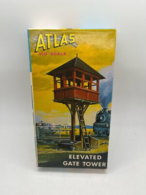 Vintage Atlas HO Scale Elevated Gate Tower Model Kit #701
