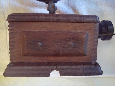 Antique Western Electric Railroad Train Phone Wood Box (Item # 183