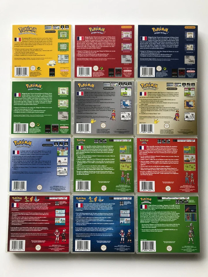 Game Boy/Color/Advance : Lot Boites remplacement format NDS pour jeux Pokémon - Photo 2/4