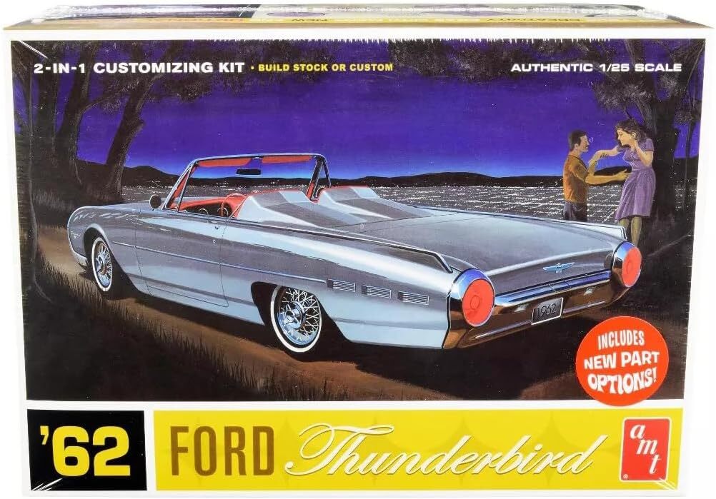 Round 2 1962 Ford Thunderbird, Factory Color (AMT682)