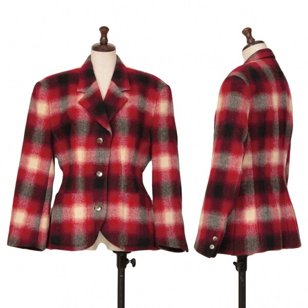 Jean-Paul GAULTIER Wool Check Jacket Size 9(K-127542) | eBay Jean-Paul GAULTIER Wool Check Jacket Size 9(K-127542) | eBay