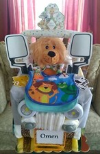 Safari/Jungle Jeep Diaper Cake Diaper Cakes Baby Shower Gift