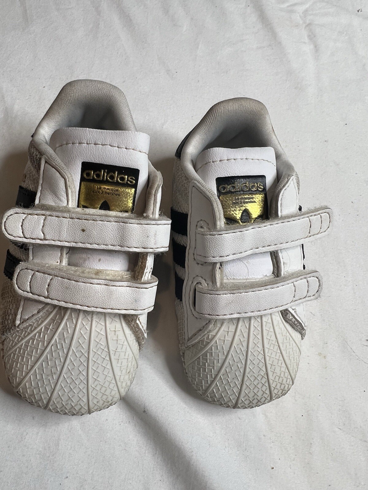 PONY Scarpe bambino Adidas Originals Superstar CRIB bianco nero S79916 taglia 2K