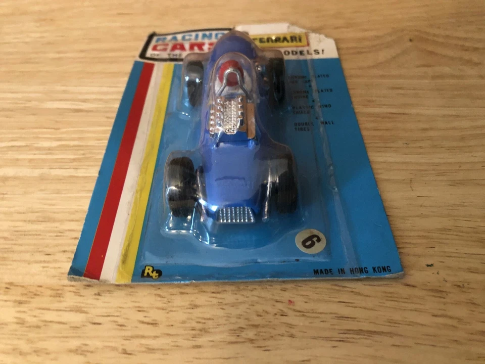 Винтажная пластиковая игрушка Ferrari Гонконг запечатанный - гоночные автомобили мира - редкая!! - Изображение 4 из 4
