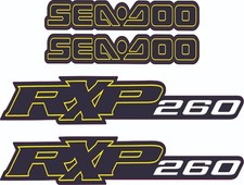 SEADOO RXP X 260 2013 Graphics / Decal / Sticker Kit hood and side decals