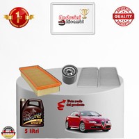 Inspektionskit Filter + ÖL Alfa Romeo Gt 1.8 Ts 103KW 140CV Von 2005-> 2010