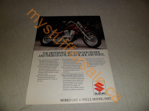 VARIOS ANUNCIOS DE MOTOCICLETA SUZUKI AÑOS 80/ARTÍCULOS COLOR NEGRO/BLANCO DE COLECCIÓN - Imagen 43 de 51