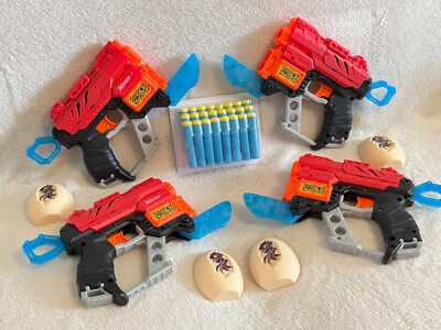 Neu & versiegelt Zuru X-Shot Dino Attack Dino ausgestorbene Schaumstoff-Blaster, Darts & Eier