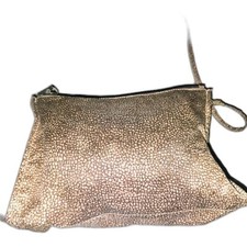 Borsa a tracolla vintage elegante borbonese marrone con tre tasche