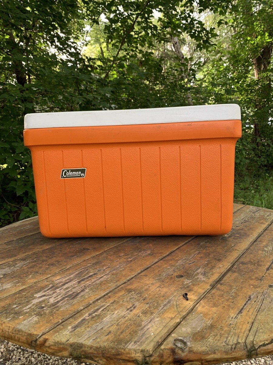 vintage coleman cooler orange | eBay