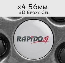 Autocollant camping-car RAPIDO, autocollant de roue RAPIDO, époxy 56 mm, gel ...