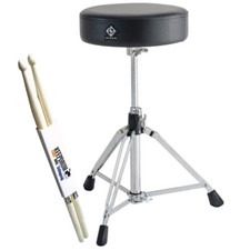 Dixon PSN-9 sgabello batteria batteria sedile rotondo + bacchette