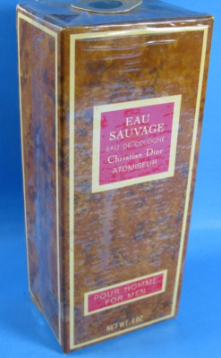 EAU SAUVAGE 4 oz De Cologne Christian Dior atomiseur Pour Homme For Men New