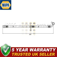 NAPA Rear Brake Hose Fits Honda CR-V 2001-2007 2.0 2.2 TDi + Other Models