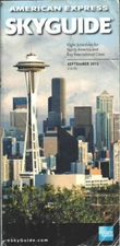 AMEX SkyGuide airline guide (OAG competitor) N Am pocket timetable 9/13 [1042]