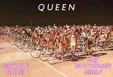 Queen Bicycle Race Fat Bottomed Girls 13"x19" Gatefold Replica Poster Print