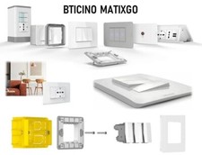 BTICINO MATIXGO NUOVA SERIE BIANCO ORIGINALE INTERRUTTORE PRESA DEVIATORE SCHUK