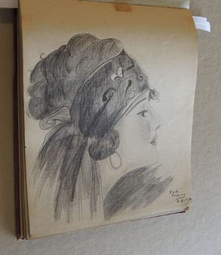 1920s AUTOGRAPH BOOK SKETCHES FROM SYDNEY ART SCHOOL USS COLORADO USA FLEET #8 - Bild 3 von 11