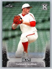 2020 Leaf Draft Tanner Burns Rookie Cleveland Guardians RC #12