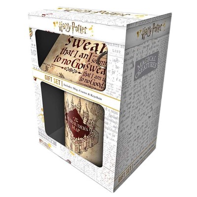 Pyramid International Harry Potter Marauders Map Gift Set with Ceramic Mug, Keyr