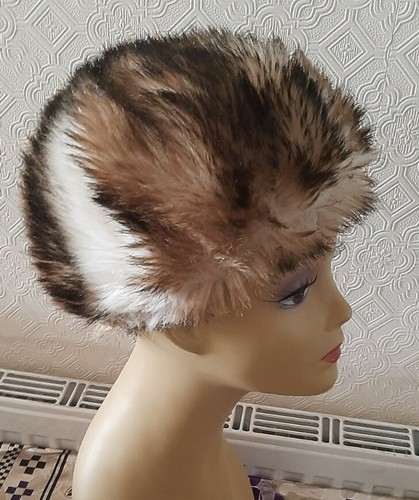 vintage faux fur hat size S/55 cm / - 第 3/12 張圖片