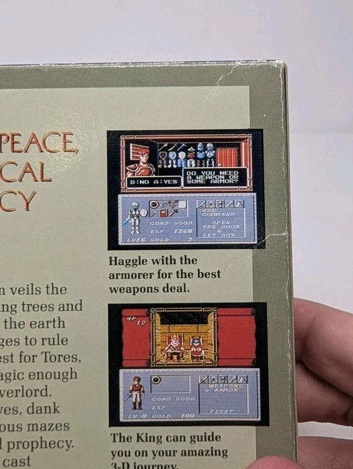 Dungeon Magic: Sword of the Elements (NES) CIB w/Manual + Map Authentic Working - Image 3 of 4