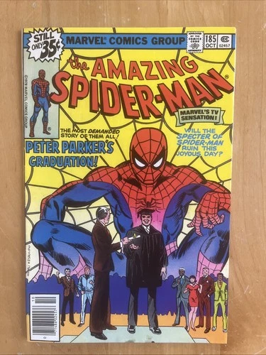 AMAZING SPIDER-MAN #185 (MARVEL 1978) VF PETER PARKER'S GRADUATION