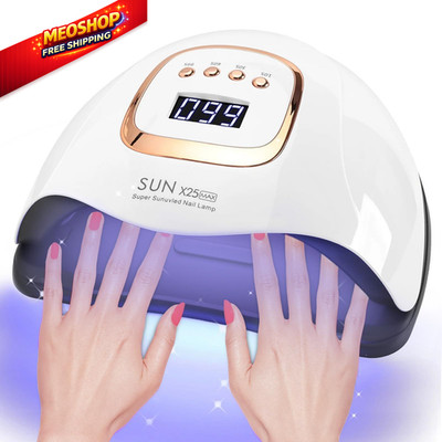 380W UV LED Nail Lamp, Professional Dryer Gel Polish Light with 81 WHITE 