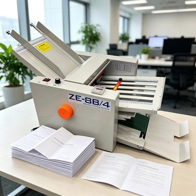110V Automatic Paper Folding Machine Adjustable Styles for Letters Manuals