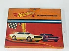 HOT WHEELS CAR COLLECTORS CASE WITH CARS TRUCKS MATCHBOX VINTAGE FULL