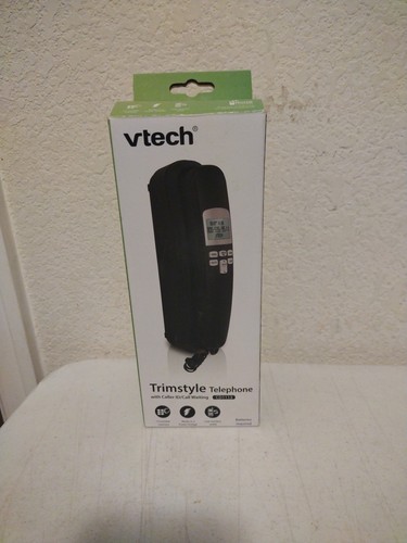 Vtech Trimstyle Telephone Caller ID/Call Waiting Black Tested Working. B