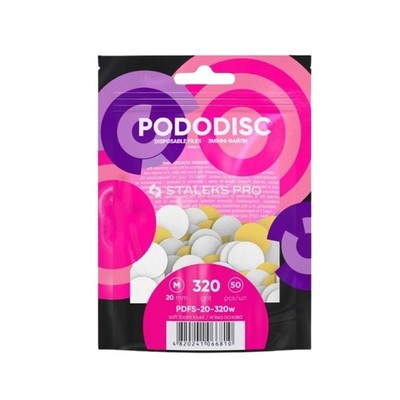 Replacement surfaces for pedicure disc Pododisc M, 320 grit, soft base Staleks P