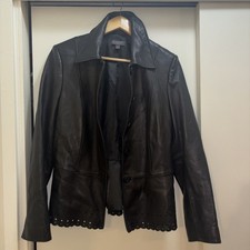 Vintage Classique Entier Black Leather Jacket...