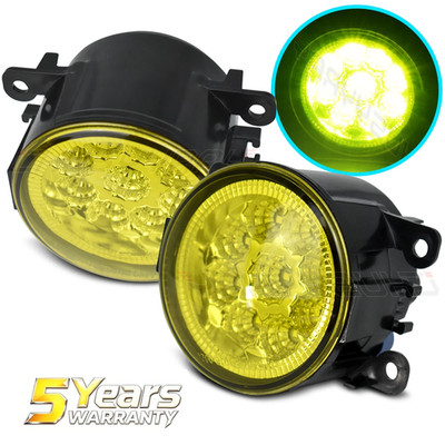 Pair For 2011-2015 Ford Explorer Yellow Front Bumper Fog Light Driving Lamp