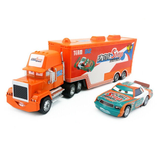 Disney Pixar Cars Black Storm Jackson DiNOco Cruz Mack Hauler