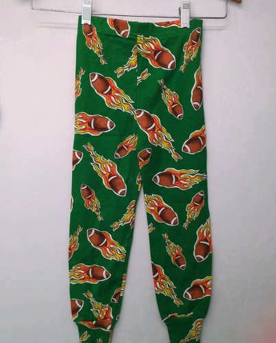 Bullfrogs & Butterflies Boys Long Sleeve Pajama Set Size 4 Football & Flames - Picture 7 of 9