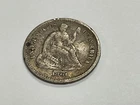 1861 Seated Liberty Half Dime 10c 5c Circulated h10