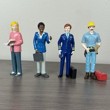 Lakeshore Learning Community Block Play People Workers Career Lot of 4 Figures