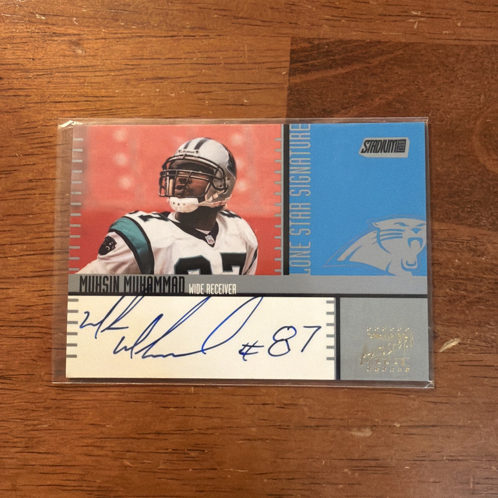 2000 Stadium Club Lone Star Signatures Muhsin Muhammad Auto #LS27 Panthers