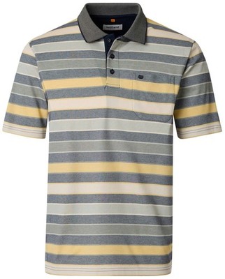 Redmond Poloshirt Regular Fit Streifen gelb
