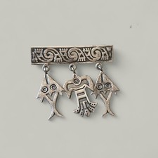 Vintage Peruvian 925 Sterling Pin