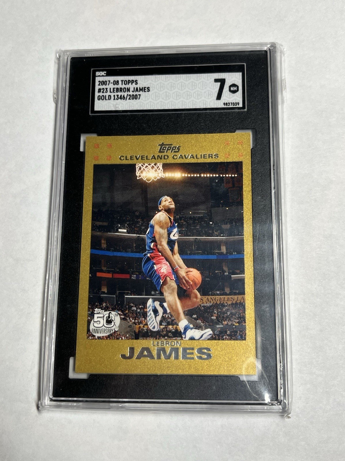 2007-08 Topps - LeBron James #23 Gold /2007 view 11