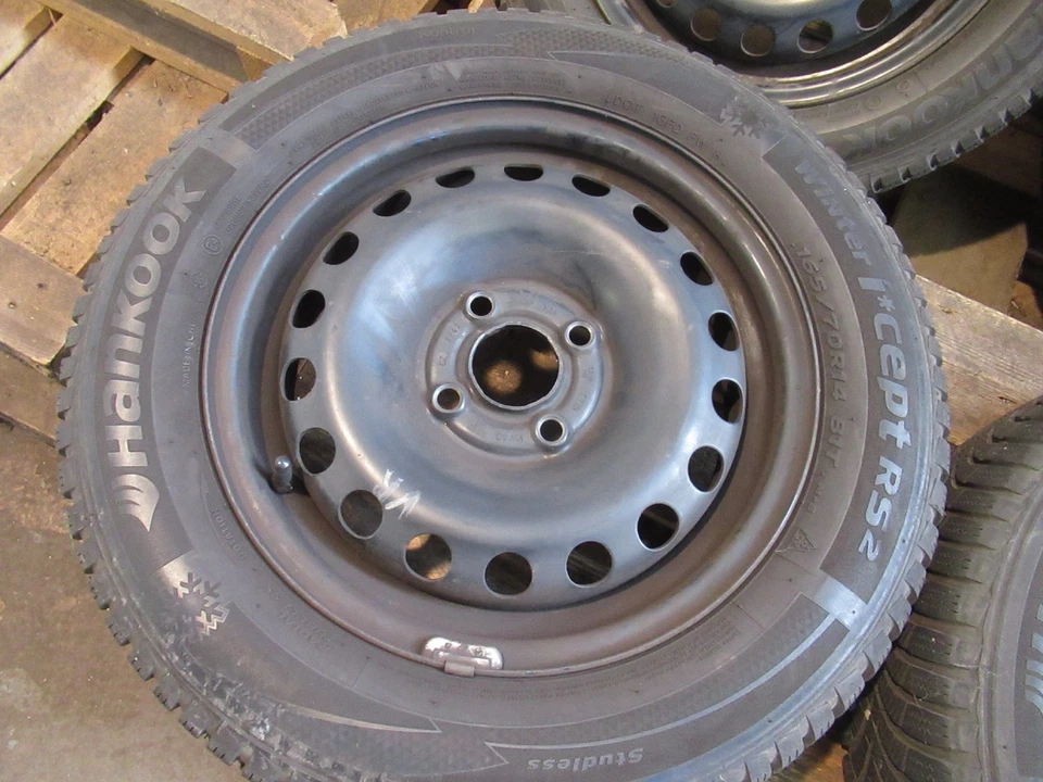 6mm Hankook Winterräder VW UP Skoda Citigo Seat Mii - 165/70R14 5Jx14 ET35 4x100 - Bild 2 von 4