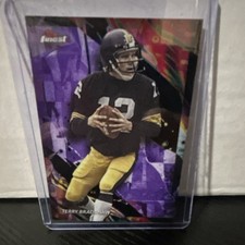 Topps 2024 Finest Uncommon Terry Bradshaw #146 Purple Refractor /200 Steelers