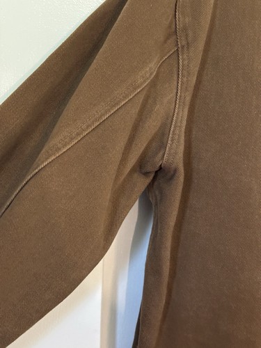 VTG 90’s Guess Jeans Men’s Brown Denim Button Up Jacket Made In USA - Picture 21 of 23