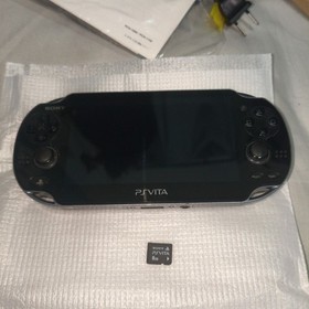 Excellent Sony PlayStation PS Vita  PCH-1100 Crystal Black Console Value Pack