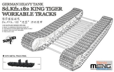 MNGSPS038 1:35 Meng Sd.Kfz.182 King Tiger Workable Tracks