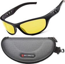 Night Vision Driving Glasses - Anti Glare HD Polarized Yellow Tinted Sunglasses